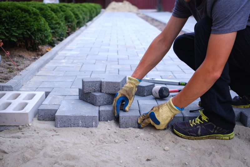 Bordered Paver Areas